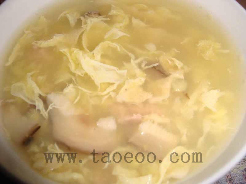 香菇鸡蛋花胶鱼肚羹